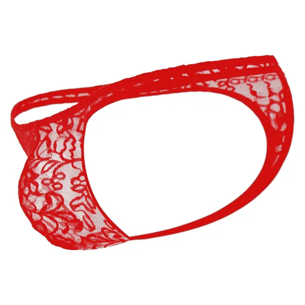 Red_Lace_Fabric_G_String_Lingerie_For_Men