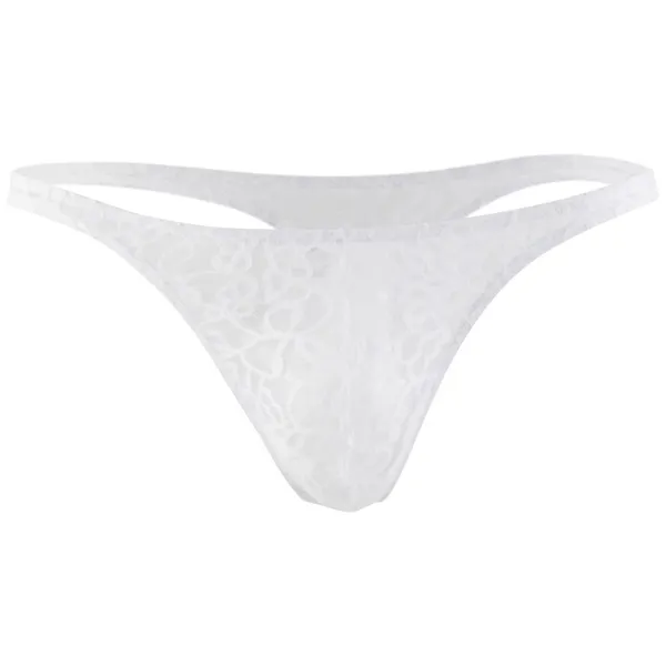 White_Lace_Fabric_G_String_Lingerie_For_Men
