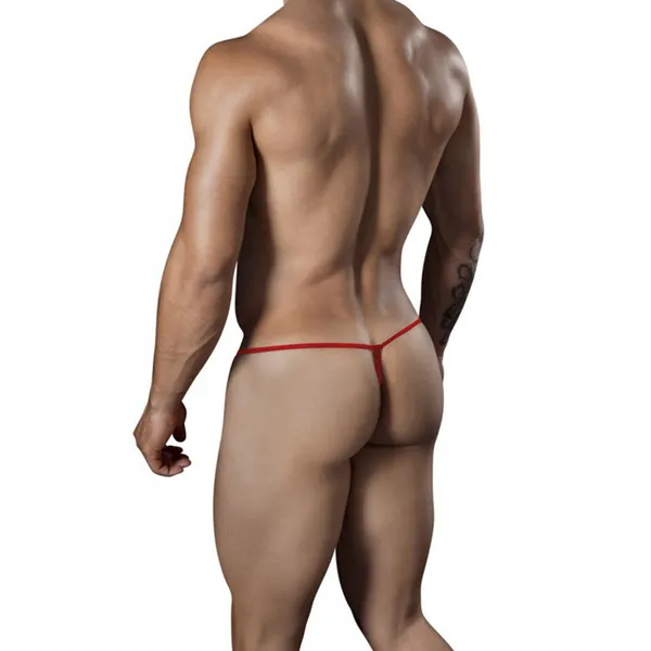Red_Lace_Fabric_G_String_Lingerie_For_Men