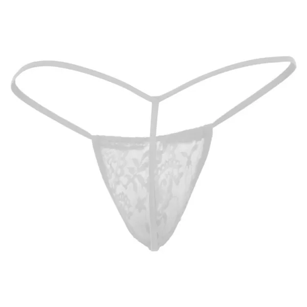 White_Lace_Fabric_G_String_Lingerie_For_Men
