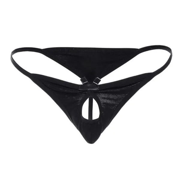 Black_Microfiber_Thong_Lingerie_For_Men