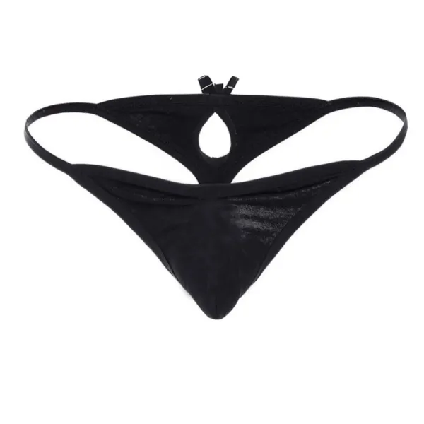 Black_Microfiber_Thong_Lingerie_For_Men