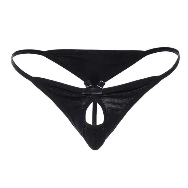 Black_Microfiber_Thong_Lingerie_For_Men