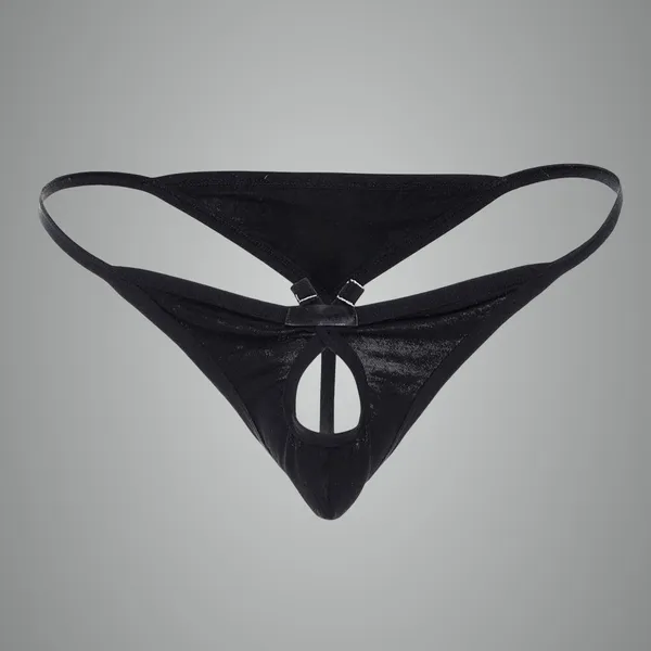 Black_Microfiber_Thong_Lingerie_For_Men
