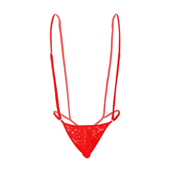 Red_Lace_Fabric_G_String_Lingerie_For_Men