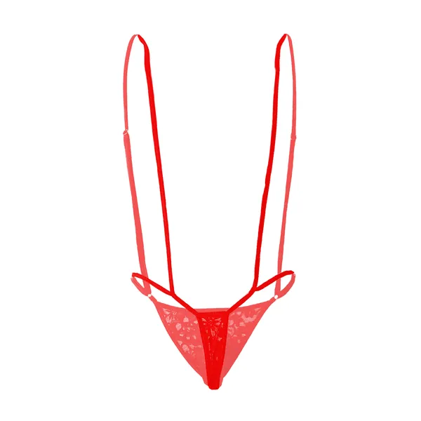 Red_Lace_Fabric_G_String_Lingerie_For_Men