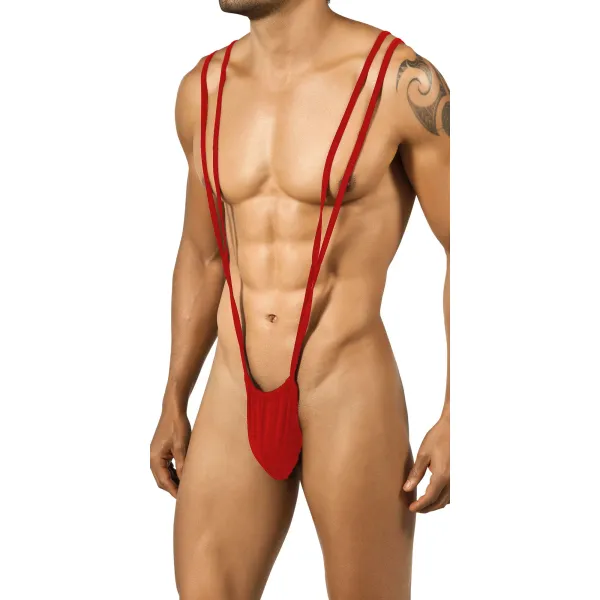 Red_Microfiber_Monokini_Lingerie_For_Men