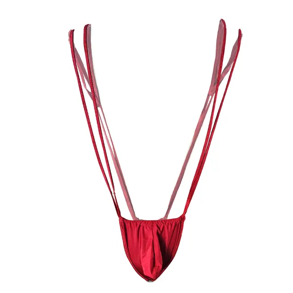 Red_Microfiber_Monokini_Lingerie_For_Men