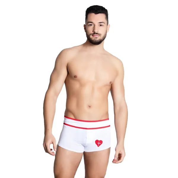 White_Microfiber_Costume_Lingerie_For_Men