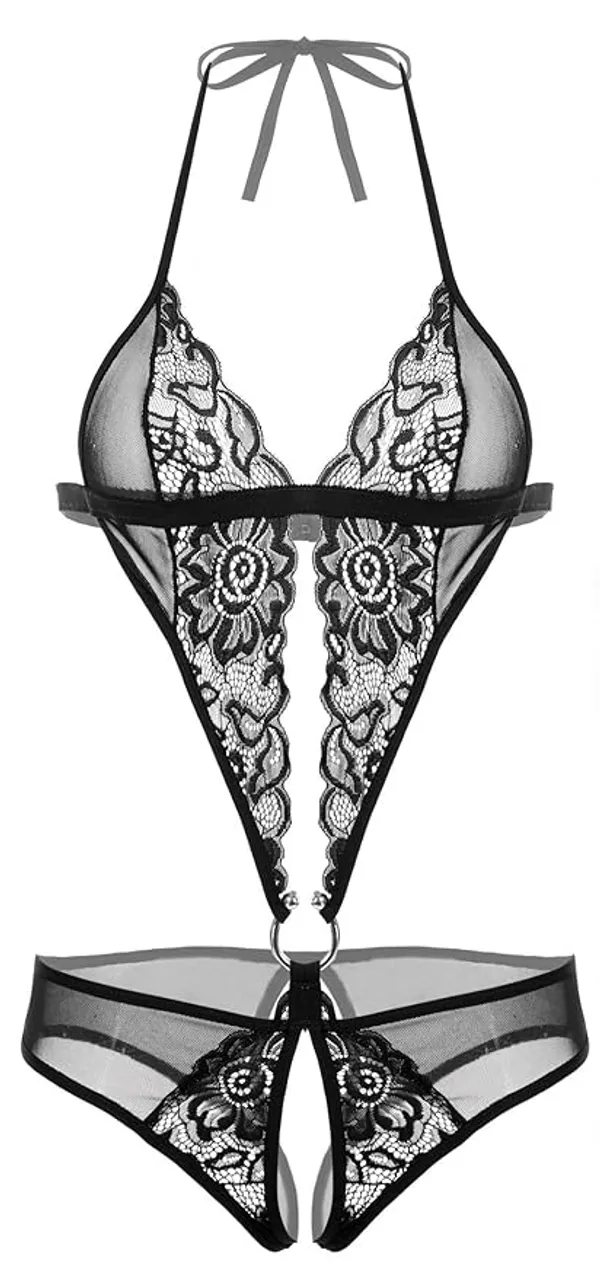 Women_Deep_V_Halter_Lingerie_Teddy_One_Piece_Bodysuit_Lace_Babydoll