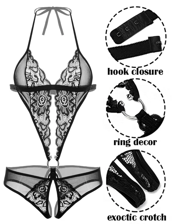 Women_Deep_V_Halter_Lingerie_Teddy_One_Piece_Bodysuit_Lace_Babydoll