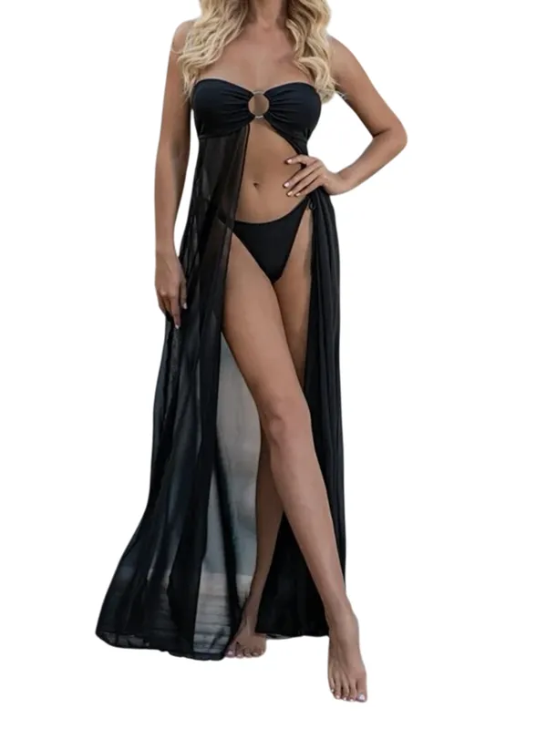 Cover_Dress_Sexy_Mesh_Split_Swimsuit_Women_Summer_One_Shoulder_Hollow_Out_Girl_Beach_Style_Bikini