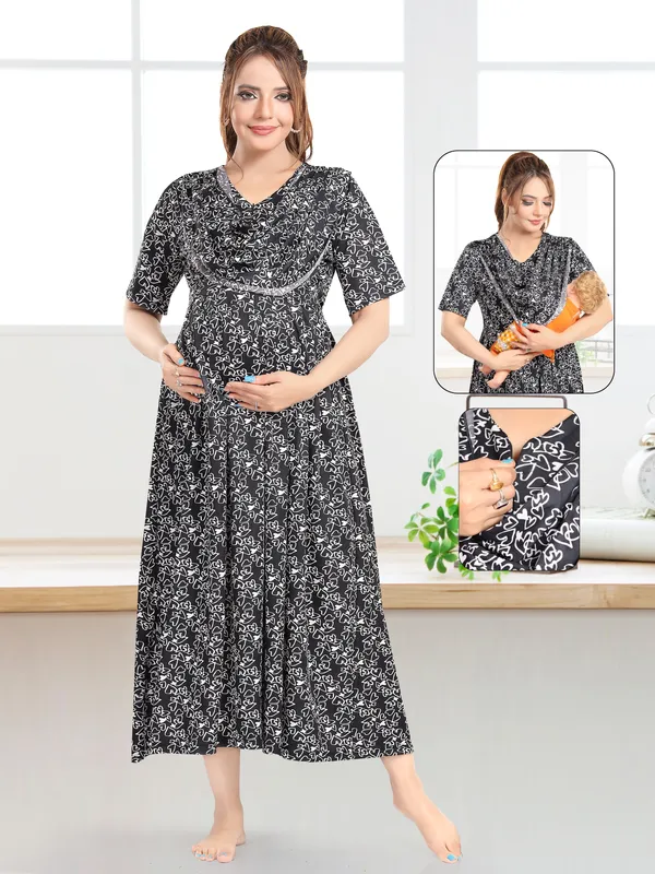 Grey_Premium_Cotton_Feeding_Nighty_For_Women