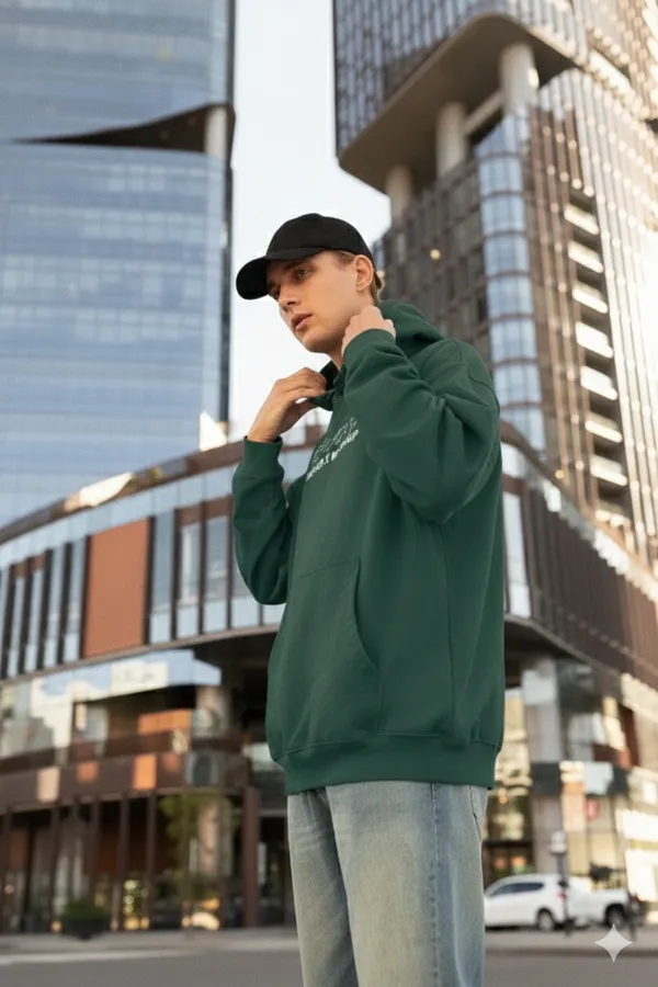 Bottle_Green_Cotton_Blend_Mens_Oversized_Hoodie