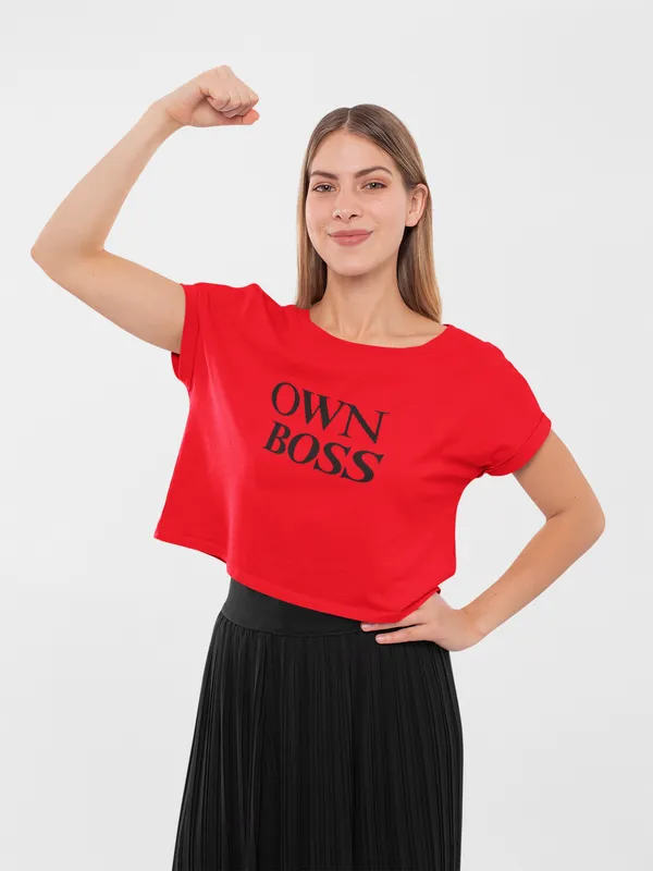 Red_Pure_Cotton_Womens_Premium_Crop_Top