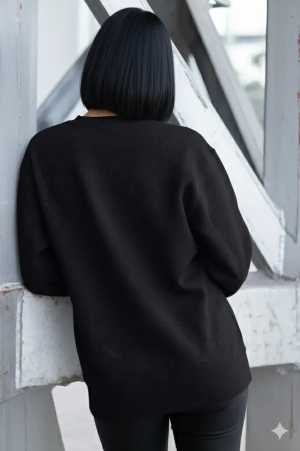 Black_Cotton_Blend_Womens_Premium_Sweatshirt