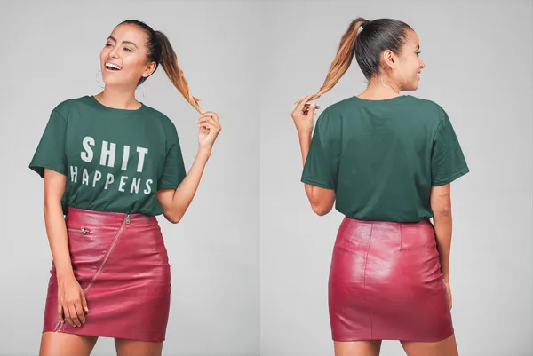 Bottle_Green_Pure_Cotton_Oversized_Unisex_Puff_Print_T-Shirt_|_Premium_Stitch_&_Streetwear_Vibe
