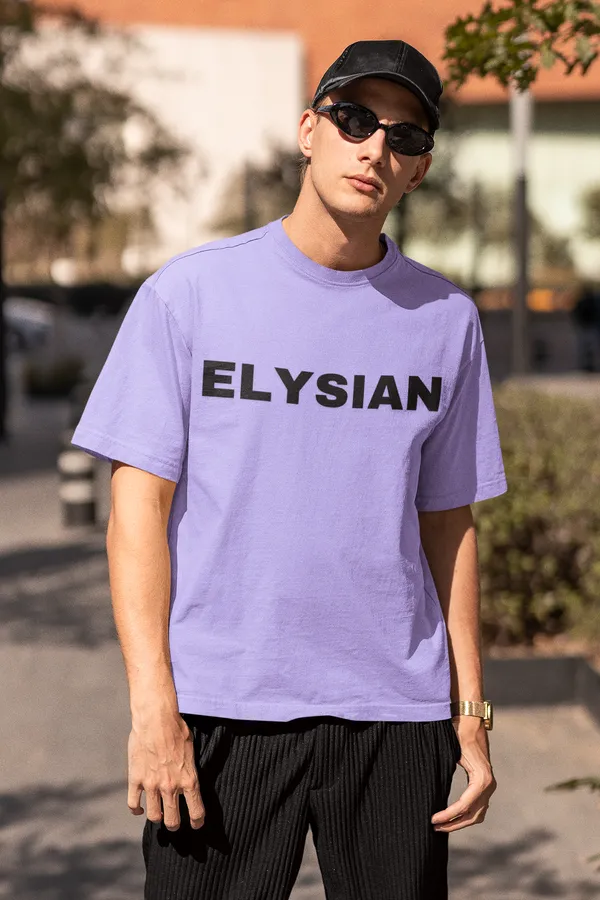 Lavender_Pure_Cotton_Unisex_Oversized_Puff_Print_T-Shirt_|_Bold,_Trendy_&_Comfy