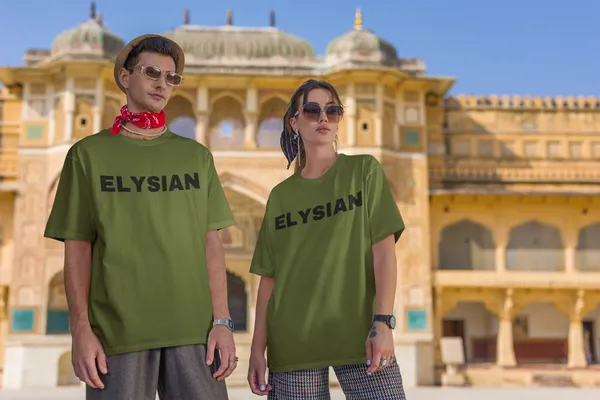Olive_Green_Pure_Cotton_Unisex_Oversized_Puff_Print_T-Shirt_|_Bold,_Trendy_&_Comfy