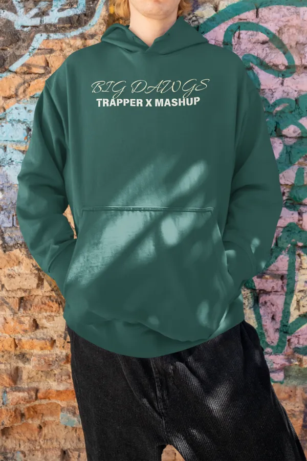 Bottle_Green_Cotton_Blend_Mens_Oversized_Hoodie