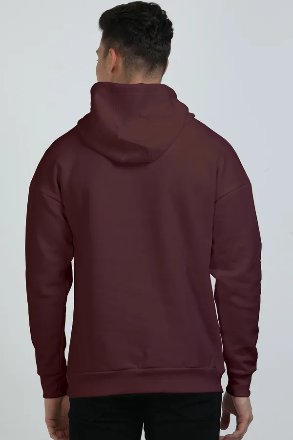Maroon_Cotton_Blend_Mens_Oversized_Hoodie