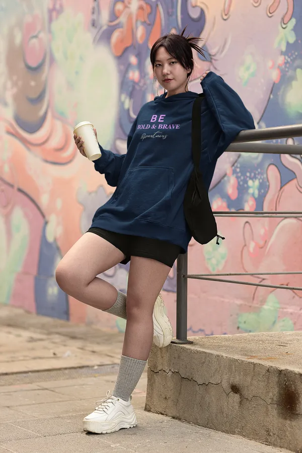 Navy_Blue_Cotton_Blend_Womens_High-Class_Oversized_Hoodie