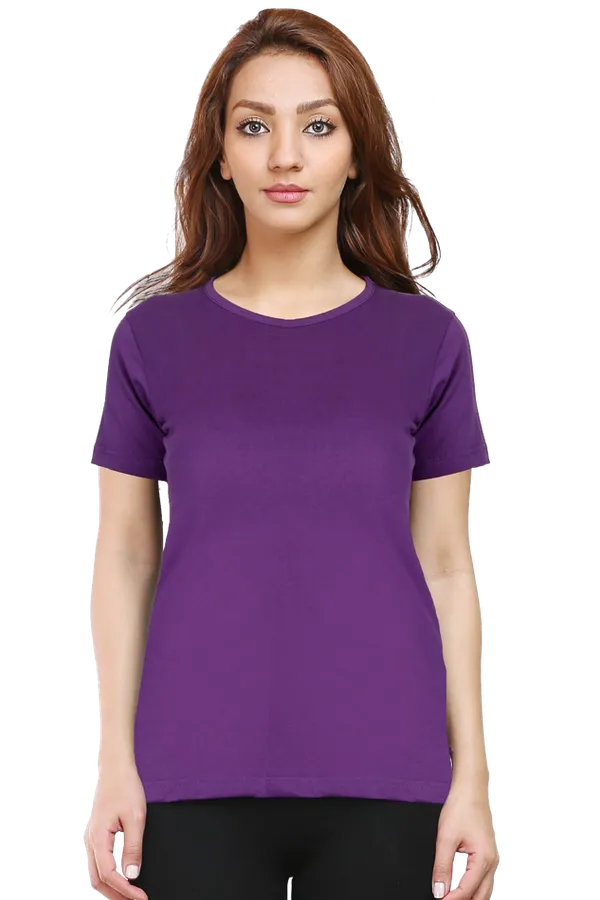 Purple_Pure_Cotton_Premium_Classic_Fit_Womens_T-Shirt