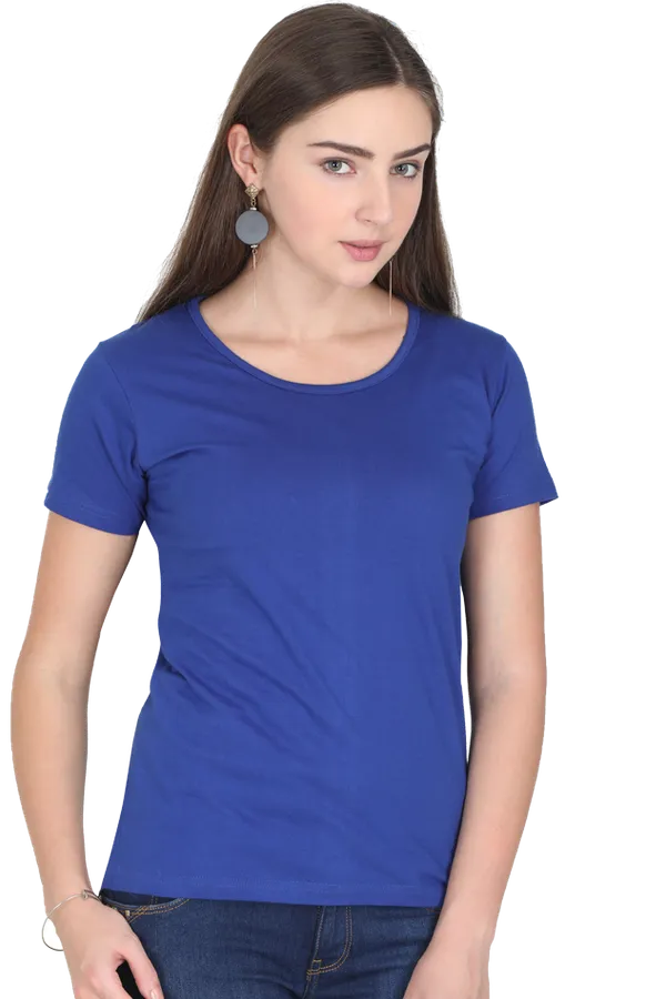 Royal_Blue_Pure_Cotton_Premium_Classic_Fit_Womens_T-Shirt
