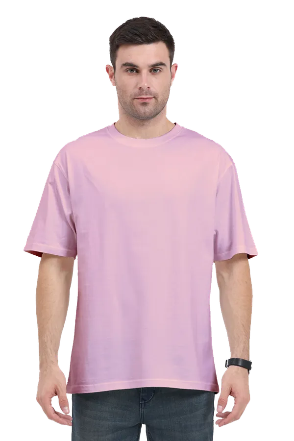 Light_Baby_Pink_Pure_Cotton_Mens_Oversized_Standard_Tee_|_Plain_And_Premium!