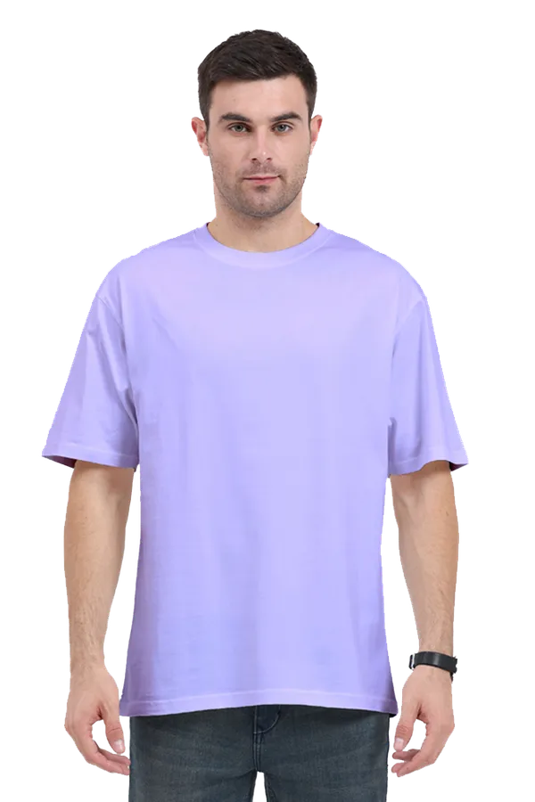 Lavender_Pure_Cotton_Mens_Oversized_Standard_Tee_|_Plain_And_Premium!