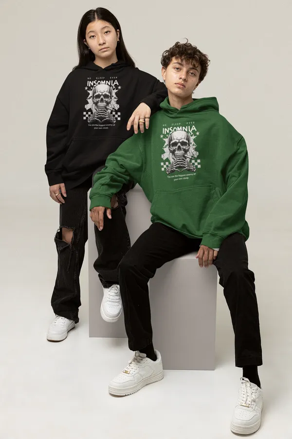 Bottle_Green_Cotton_Blend_Mens_Premium_Oversized_Hoodie
