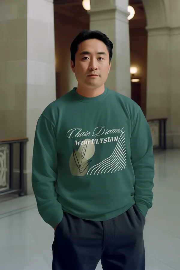 Bottle_Green_Ultra-Soft_Fabric_Mens_Premium_Oversized_Sweatshirt