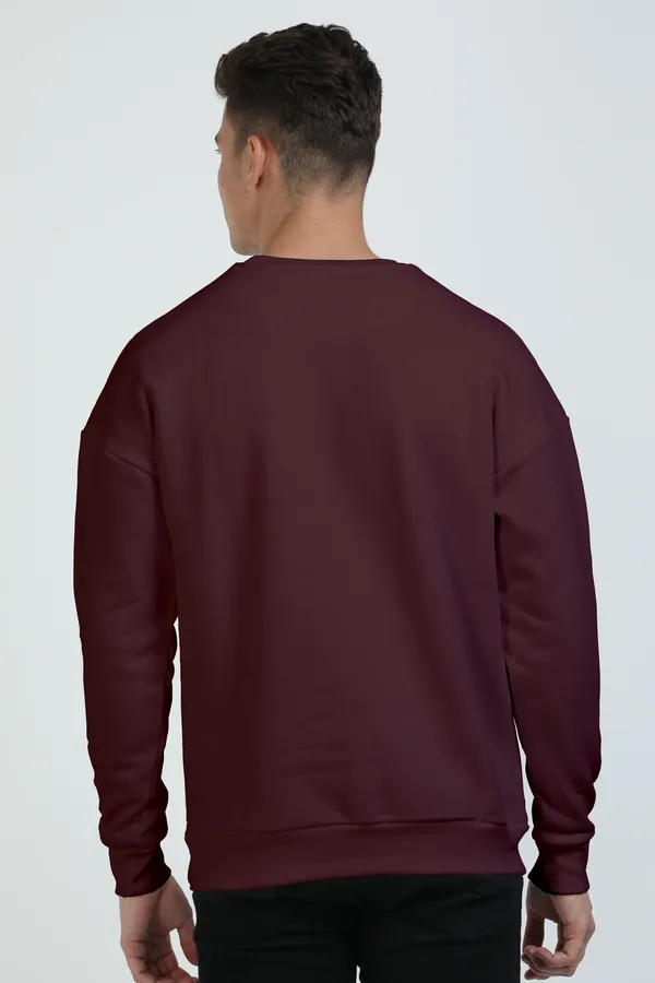 Maroon_Ultra-Soft_Fabric_Mens_Premium_Oversized_Sweatshirt