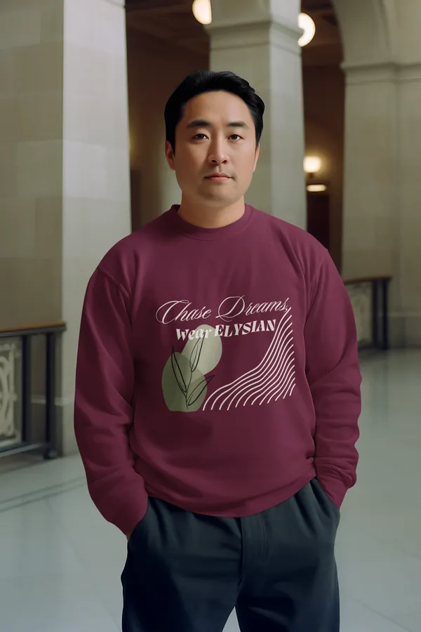 Maroon_Ultra-Soft_Fabric_Mens_Premium_Oversized_Sweatshirt