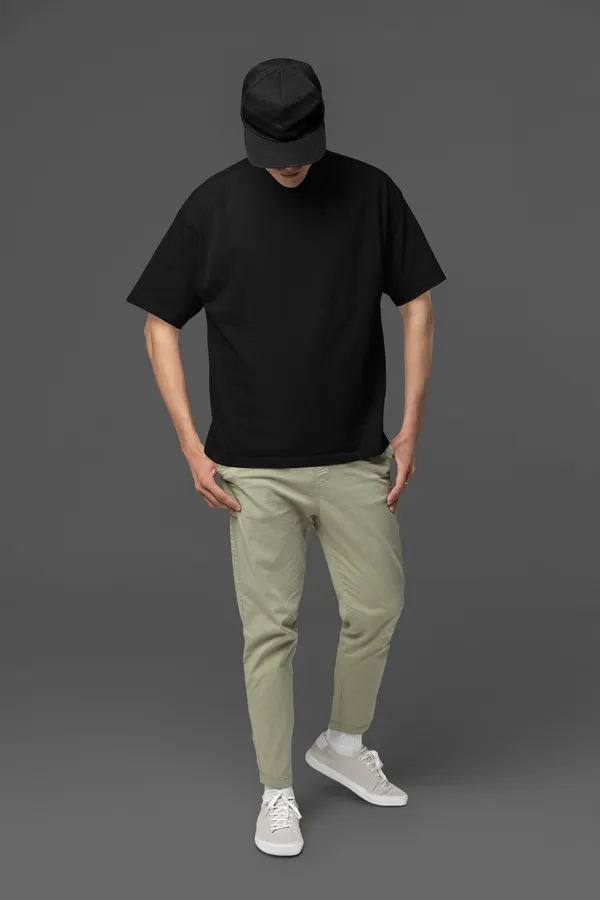 Black_Cotton_Blend_Mens_Premium_Oversized_Tee