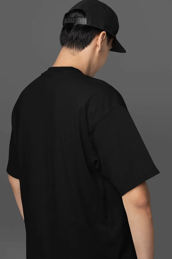 Black_Cotton_Blend_Mens_Premium_Oversized_Tee