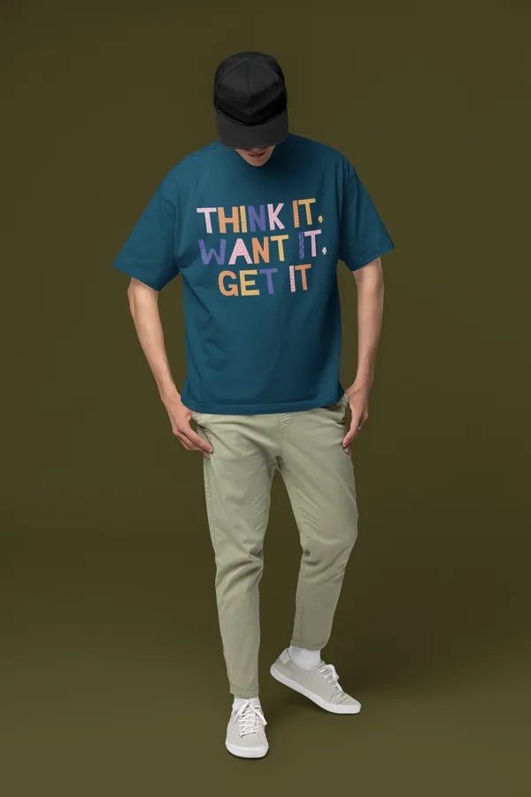 Petrol_Blue_Cotton_Blend_Mens_Premium_Oversized_Tee
