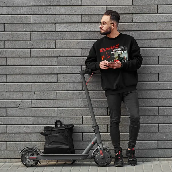 Black_Cotton_Blend_Modern_Mens_Oversized_Sweatshirt