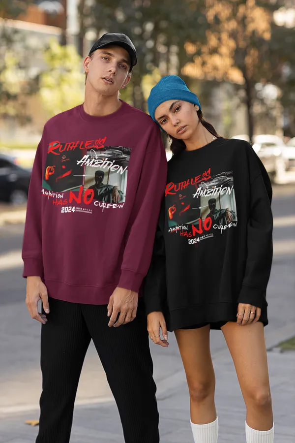 Maroon_Cotton_Blend_Modern_Mens_Oversized_Sweatshirt