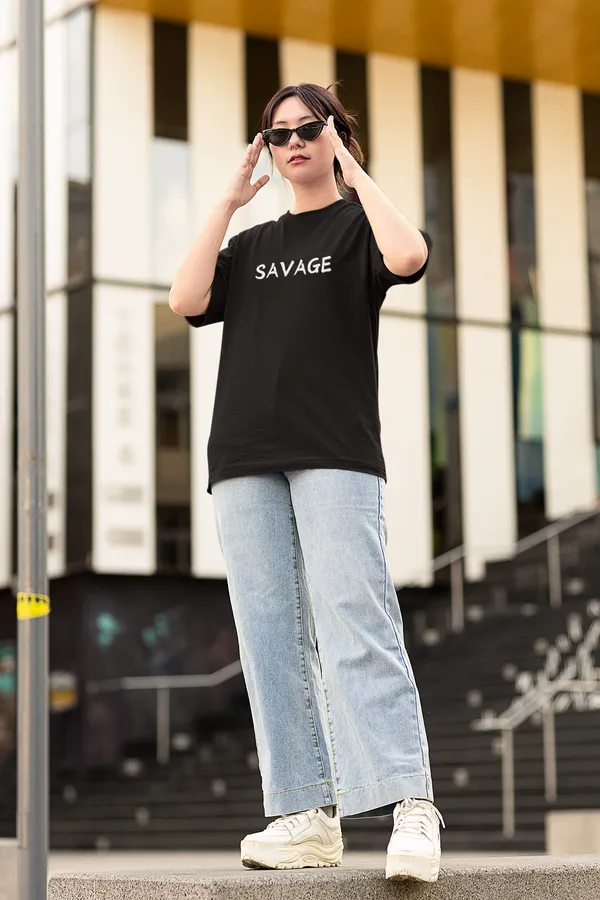 Black_Pure_Cotton_Savage_Unisex_Premium_Oversized_T-Shirts