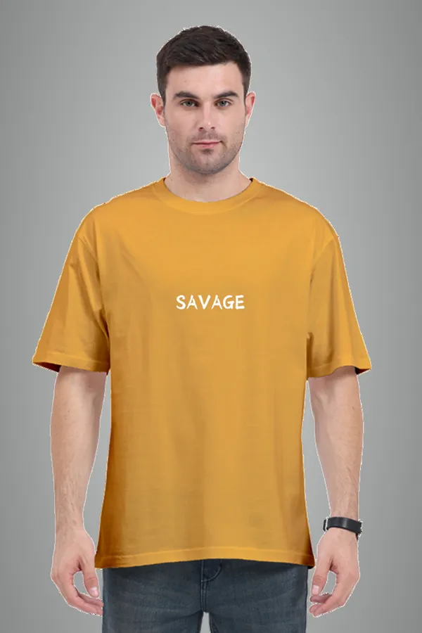 Golden_Yellow_Pure_Cotton_Savage_Unisex_Premium_Oversized_T-Shirts