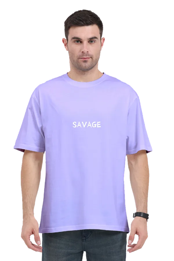 Lavender_Pure_Cotton_Savage_Unisex_Premium_Oversized_T-Shirts