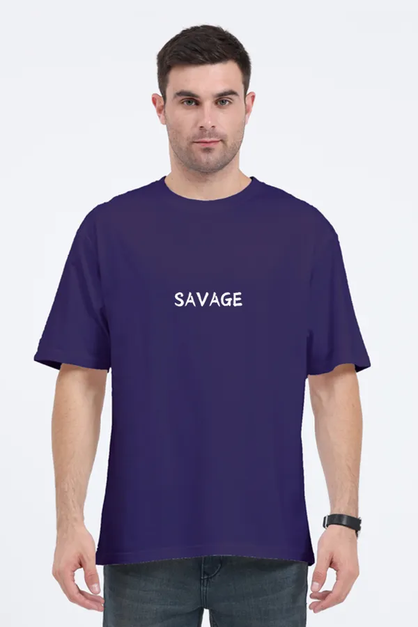 Purple_Pure_Cotton_Savage_Unisex_Premium_Oversized_T-Shirts