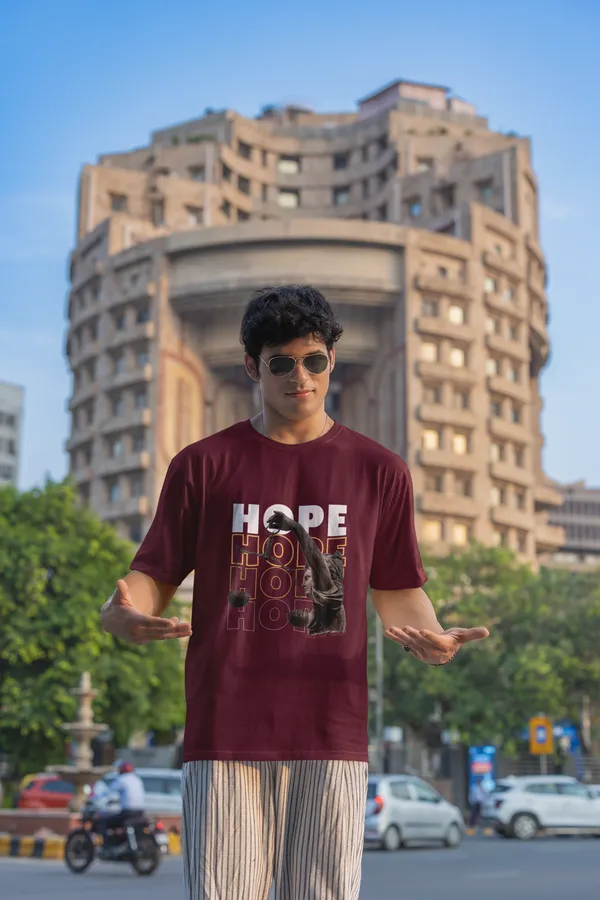 Maroon_Pure_Cotton_Ultimate_Comfort_And_Style_Classic_Mens_Oversized_T-Shirts