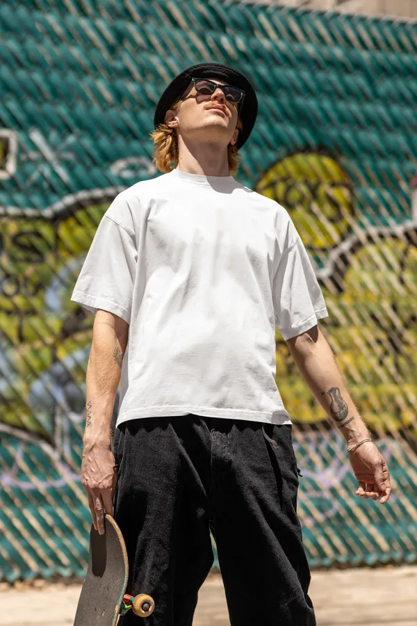 White_Pure_Cotton_Ultimate_Comfort_Mens_Oversized_Standard_Tee_|_Plain_And_Premium