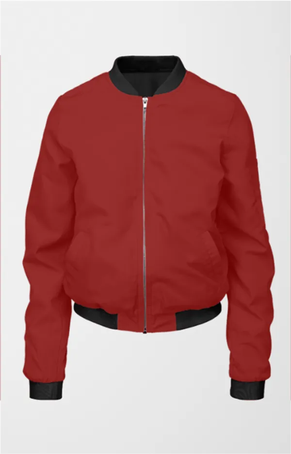 Maroon_Ultra-Soft_Fabric_Womens_Plain_Bomber_Jacket