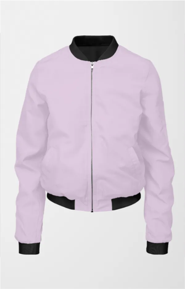 Lavender_Ultra-Soft_Fabric_Womens_Plain_Bomber_Jacket