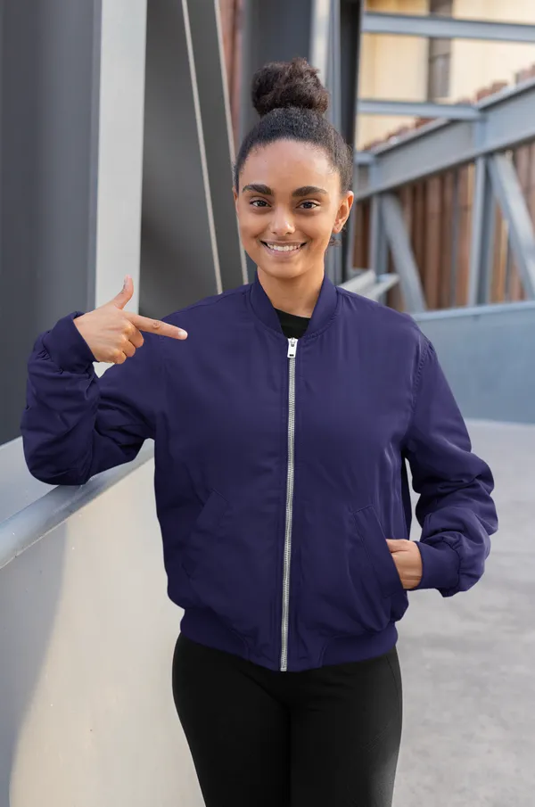 Royal_Blue_Ultra-Soft_Fabric_Womens_Plain_Bomber_Jacket
