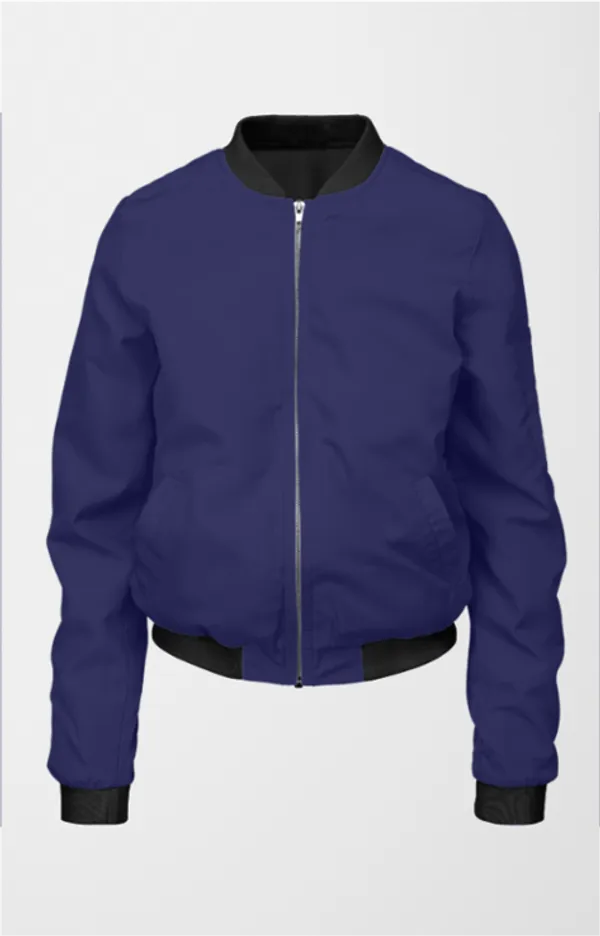 Royal_Blue_Ultra-Soft_Fabric_Womens_Plain_Bomber_Jacket