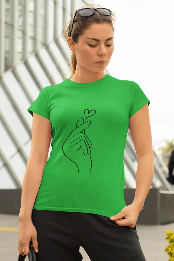 Flag_Green_Cotton_Blend_Womens_Classic_Regular_Fit_T-Shirt